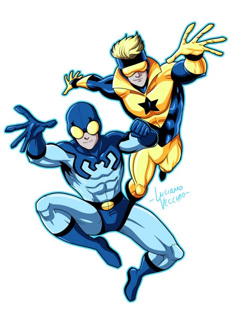 Blue Beetle and Booster Gold digital commission by LucianoVecchio on DeviantArt