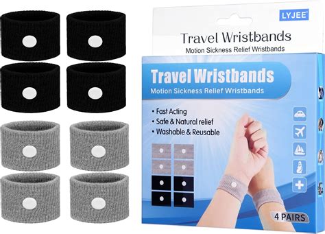 Amazon.com: LYJEE Motion Sickness Bands for Kids, Sea Sickness Wristbands for Adults, Morning ...