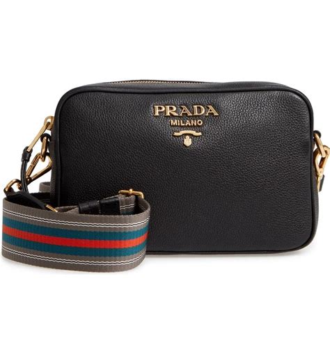 Prada Daino Leather Camera Bag | Nordstrom | Leather camera bag, Bags ...