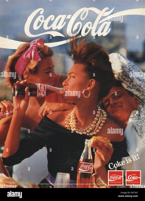 1980s UK Coca Cola Magazine Advert Stock Photo - Alamy