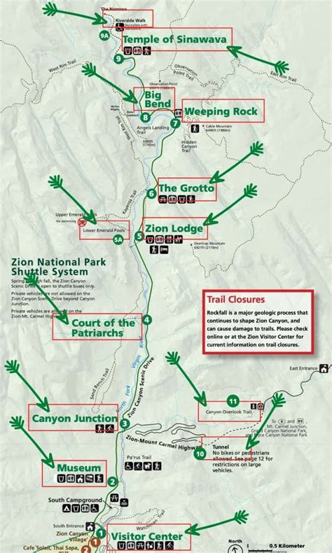 13 Best Stops on Scenic Drive in Zion National Park (Useful Maps ...