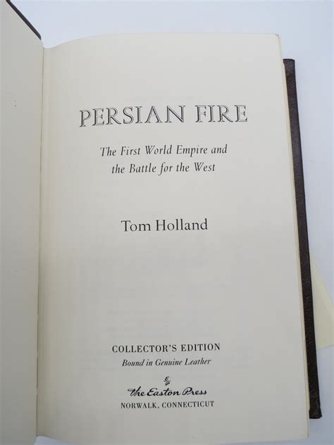 PERSIAN FIRE (LIBRARY OF MILITARY HISTORY) by Tom Holland: Very Good- Hardcover (2005) | Sage ...