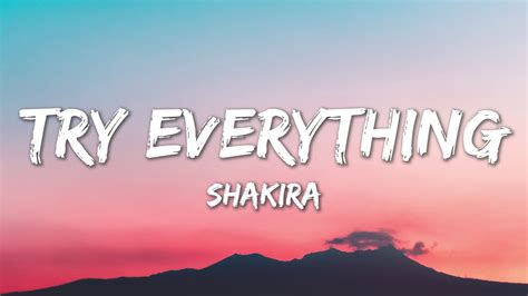 Try Everything - Shakira (Lyrics) - YouTube