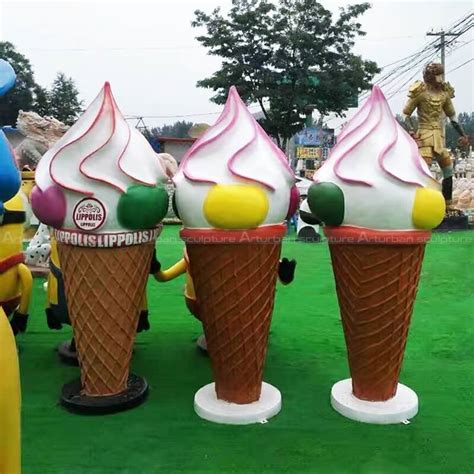 Large Ice Cream Cone Statue