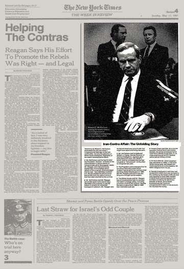 IRAN CONTRA AFFAIR: THE UNFOLDING STORY - The New York Times