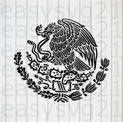 Mexico Svg, Eagle Flag Mexico, Clipart, Cricut, Silhouette, Cutting ...