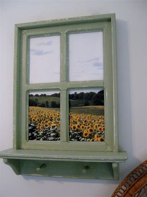 Shabby Chic Faux Window Frame, photo taken in Up State NY, 20" x 26 ...