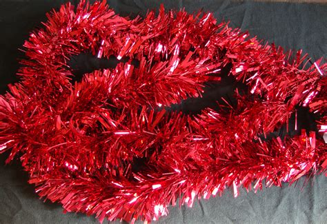 Red Christmas Tinsel - Decorate Christmas