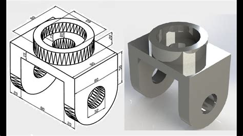 SolidWorks Tutorial for Beginners - Part Modeling 03 - YouTube