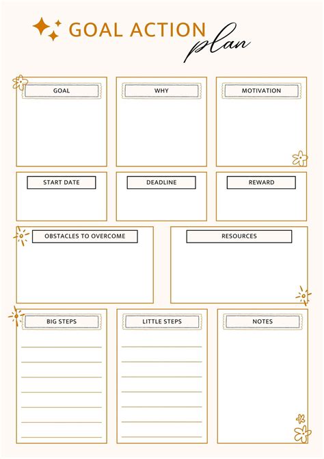 Goal Setting Template Google Sheets