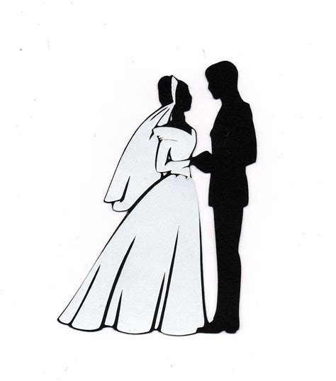 Bride And Groom Silhouette Clip Art