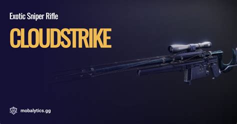 Cloudstrike - Stats, Exotic Perk, Catalyst & More - Mobalytics