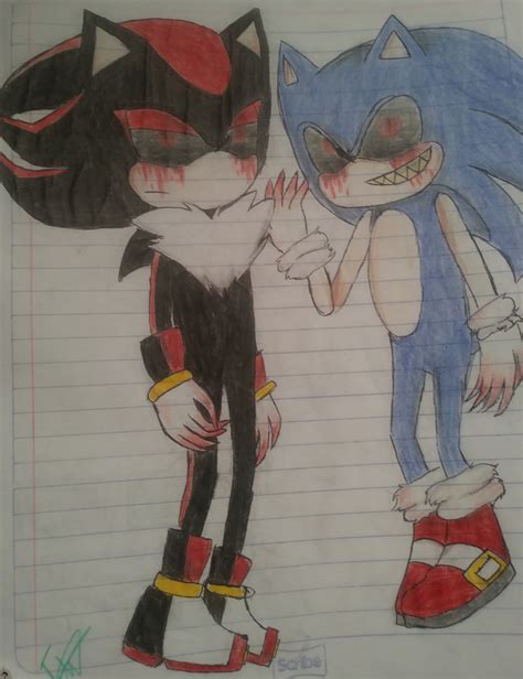 Shadow.exe y sonic. exe (no se les gusta :3?) Frida :v - Illustrations ...