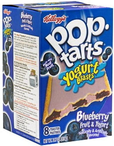 Pop-Tarts Blueberry Fruit & Yogurt Toaster Pastries - 8 ea, Nutrition ...