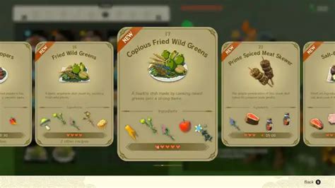 How to Make Copious Fried Wild Greens in Tears of the Kingdom (TotK) - Prima Games