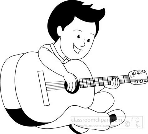 Musician Clip Art Black And White