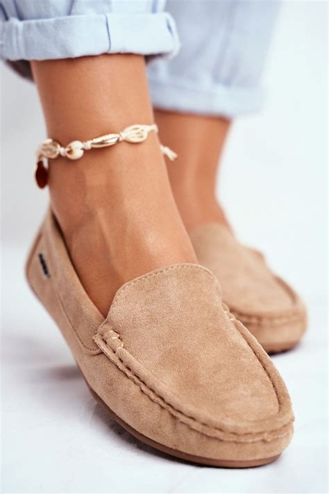 Women’s Loafers Suede Beige Morreno | Cheap and fashionable shoes at ...