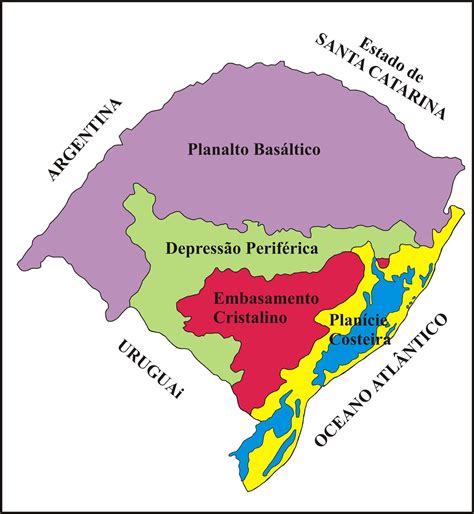 Mapa do Relevo do Rio Grande do Sul - Doc Sports™