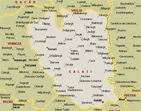 Galati Map - Romania