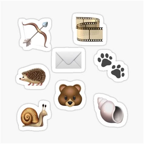 "Brown Emoji Sticker Pack" Sticker for Sale by helenabaird | Redbubble