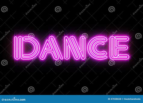 Pink DANCE Neon sign stock footage. Video of loopready - 47038658