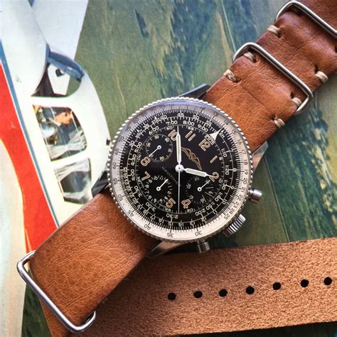 Breitling Navitimer 806 with vintage leather strap | Vintage watches, Wooden watches for men ...