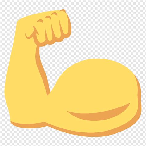 Arm muscle illustration, Emoji Biceps Muscle Arm Sticker, arm, food ...