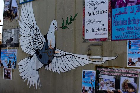 Banksy in Bethlehem! Banksy Street Art, Bethlehem, Palestine | The Whole World Is A Playground