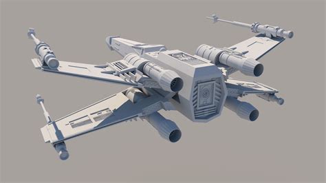 X wing (3D model) on Behance