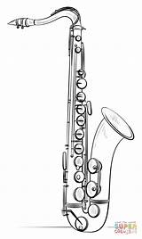 Saxophone coloring page  Free Printable Coloring Pages sketch template