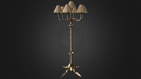 Bronze Lamp - Download Free 3D model by cemayhan [14f66ae] - Sketchfab
