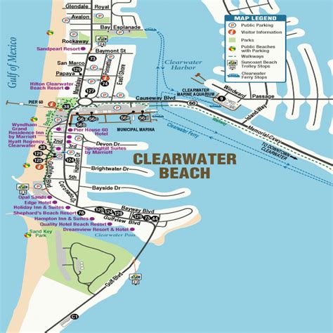 Map Of Clearwater Florida And Surrounding Areas - Printable Maps