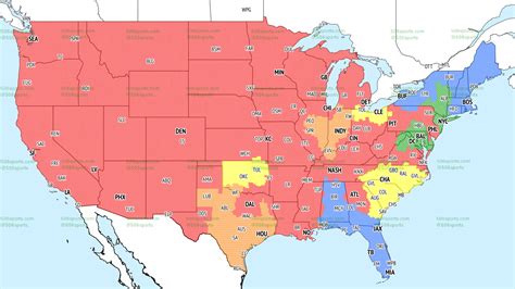 NFL Week 1 broadcast maps