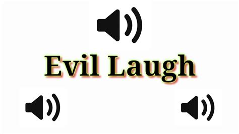 Evil Laugh ll Laughing Evil Sound Effects - YouTube