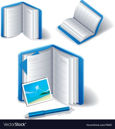 Diary icon Royalty Free Vector Image - VectorStock