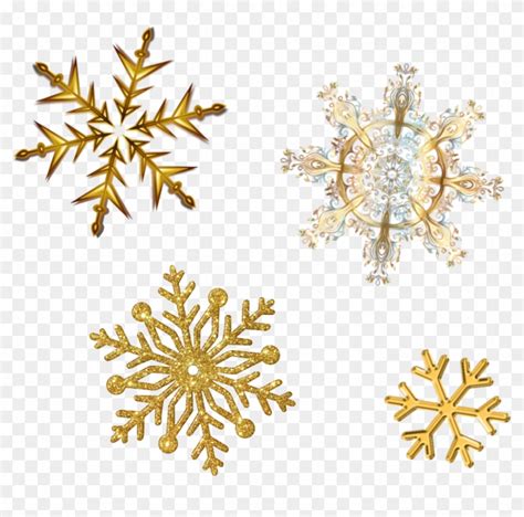 Snowflakes Glitter Sparkly Gold Christmas Merrychristma - Gold Snowflake Transparent Background ...