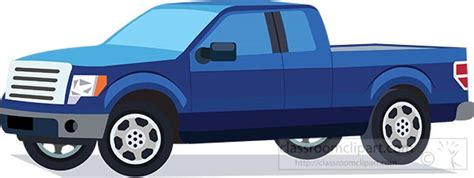 Truck Clipart - small-blue-pickup-truck-transportation-clipart ...