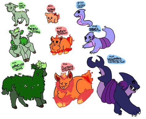 fakemon starters by NekoKitty447 on DeviantArt