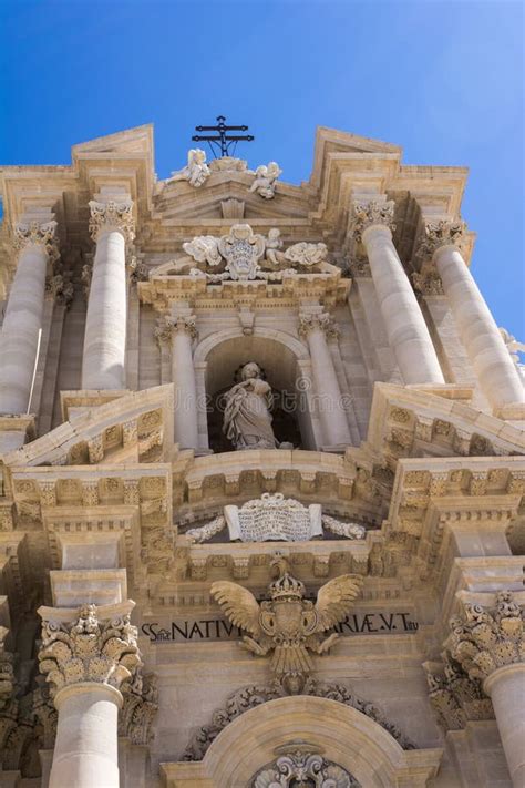 Duomo Di Siracusa - Syracuse Catholic Cathedral, Sicily, Italy Stock Image - Image of duomo ...