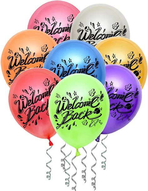 FACHY Welcome Back Balloons Decoration Welcome Back Tropical Balloons ...