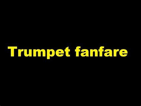 Trumpet fanfare sound effect - YouTube