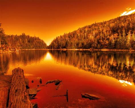 Autumn Sunset Over Lake Wallpapers - Wallpaper Cave