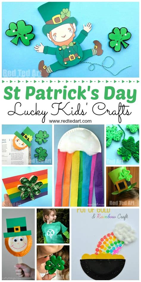 Easy St Patrick's Day Crafts for Kids - Red Ted Art - Kids Crafts