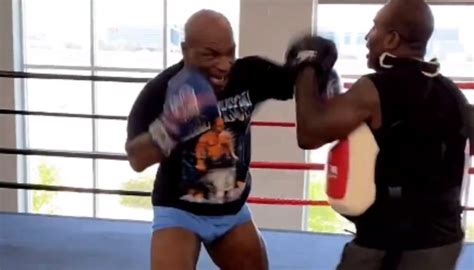 VIDEO | 57-year-old Mike Tyson demolishes the pads in stunning training ...