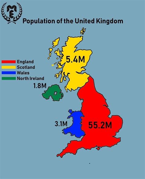 Population of the United Kingdom 🙋⠀ ⠀⠀ Follow me ↬ @mapsomez⠀⠀ Like me ...