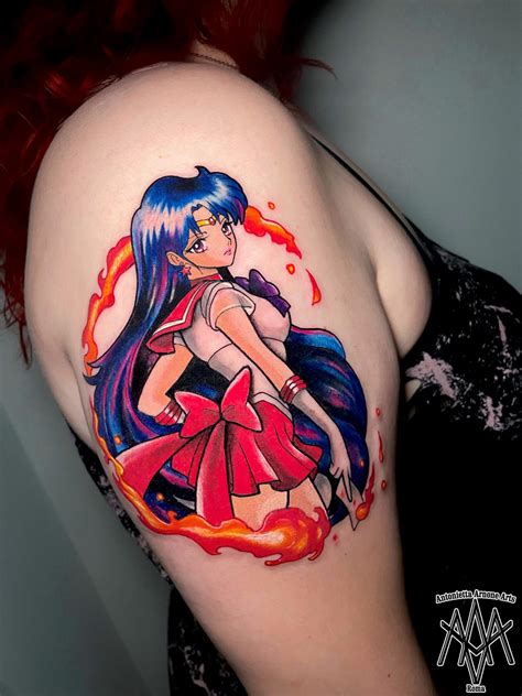 Sailor Mars tattoo by AntoniettaArnoneArts on DeviantArt