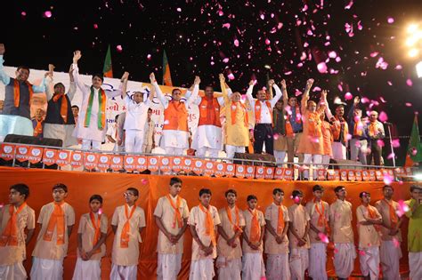 Vijay Rupani on Twitter: "Took part in victory celebration at Ahmedabad. The results are ...