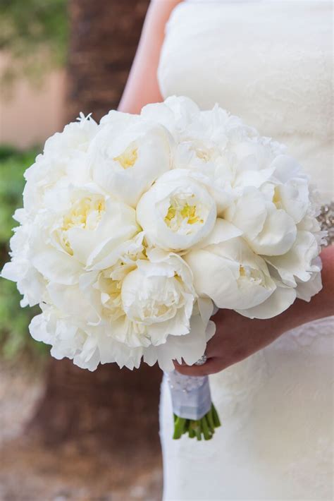 All-White Peony Bridal Bouquet