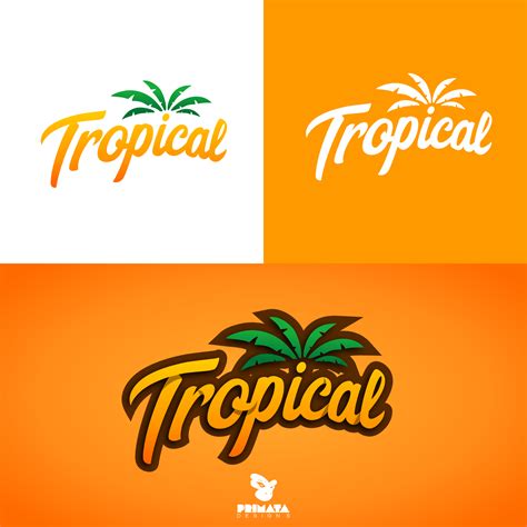 Vintage Tropical Logo Design