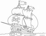 Pirate Ship Coloring Pages sketch template